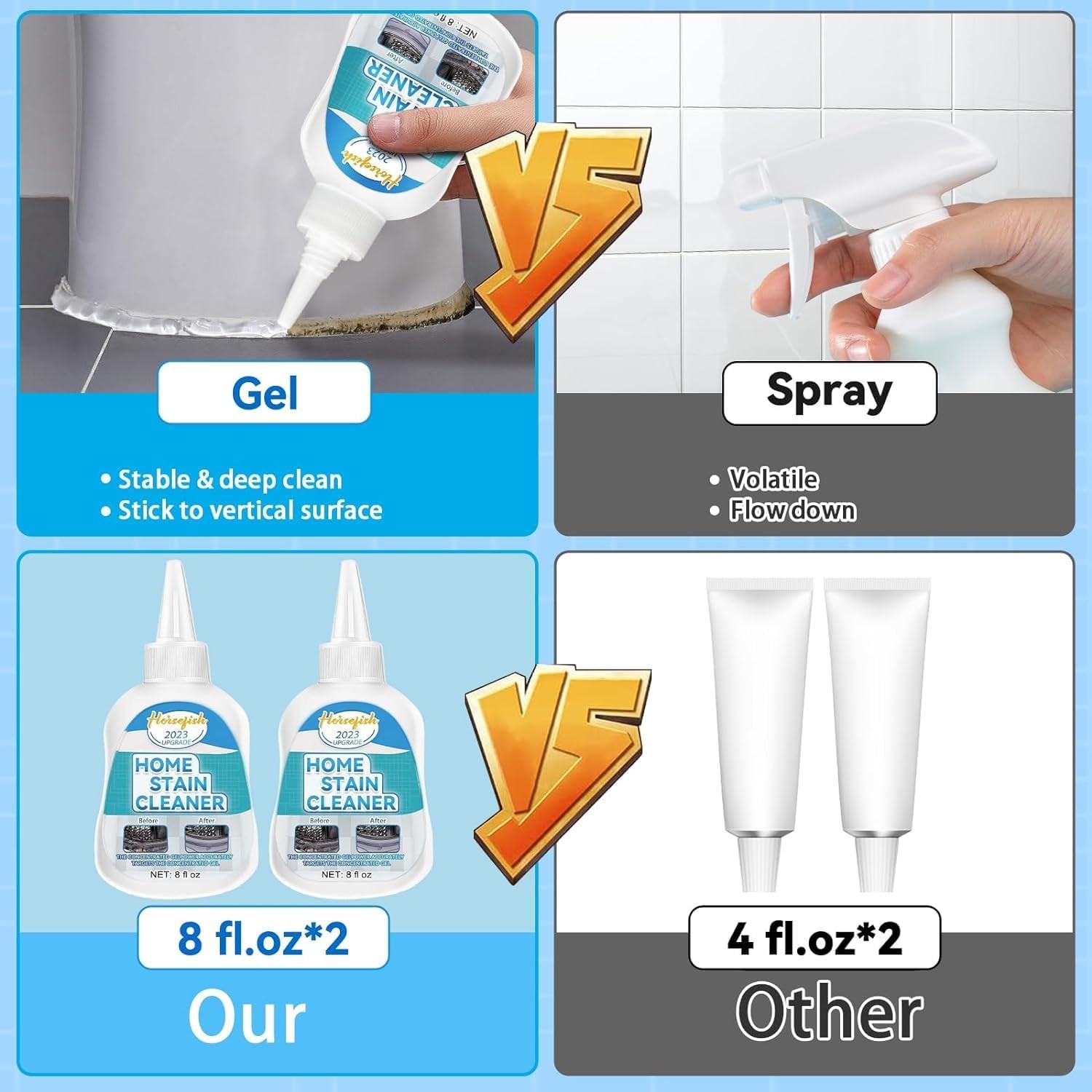 Home Remover Gel, 8 Fl Oz Household Washing Machine Cleaner for Washing Machine