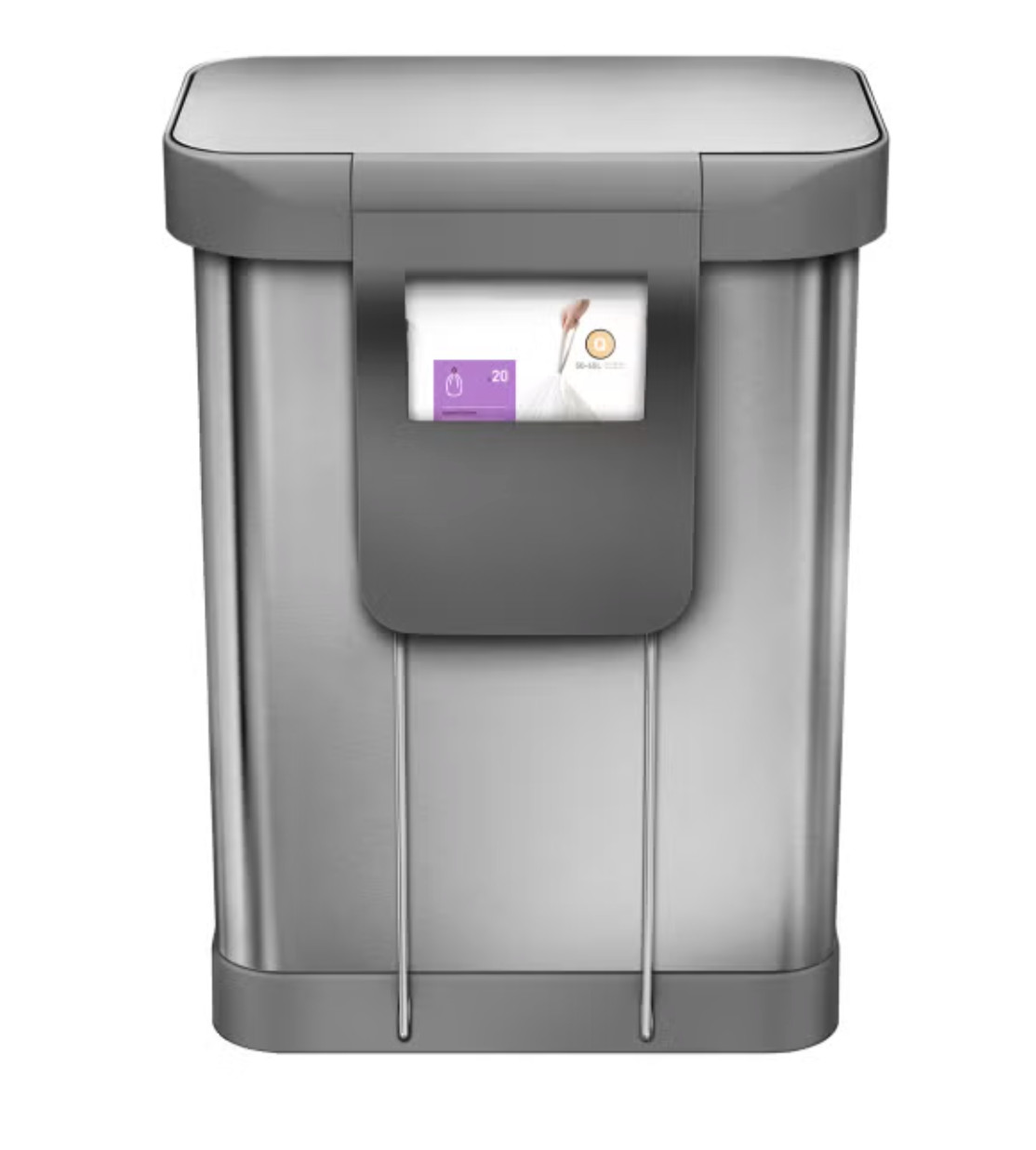*SALES* simplehu.man Step Trash Can Stainless Steel with Liner Pocket 14.5gal55L