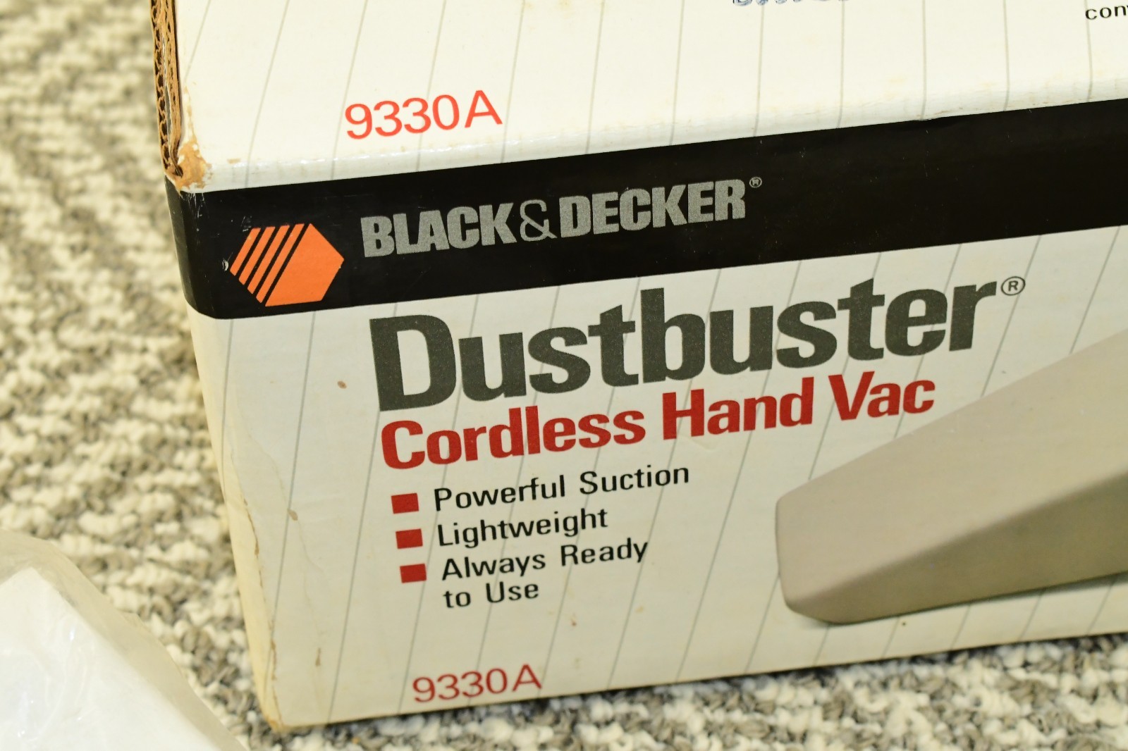 Vintage Black & Decker Dustbuster Vac Vacuum 9330A w/ Box + Manual – NO CHARGER