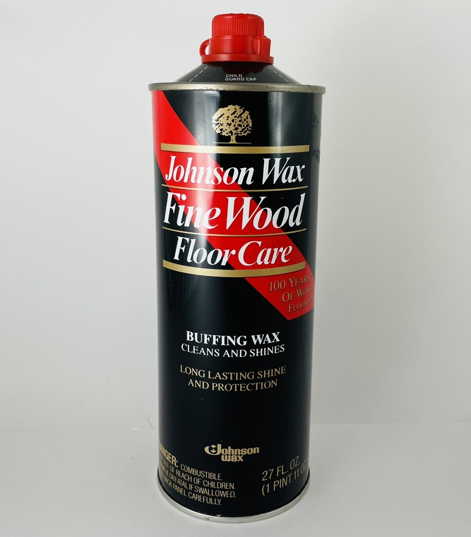 Johnson Wax Fine Wood Floor Care Buffing Wax, Cleans And Shines, 27 Fl. Oz.