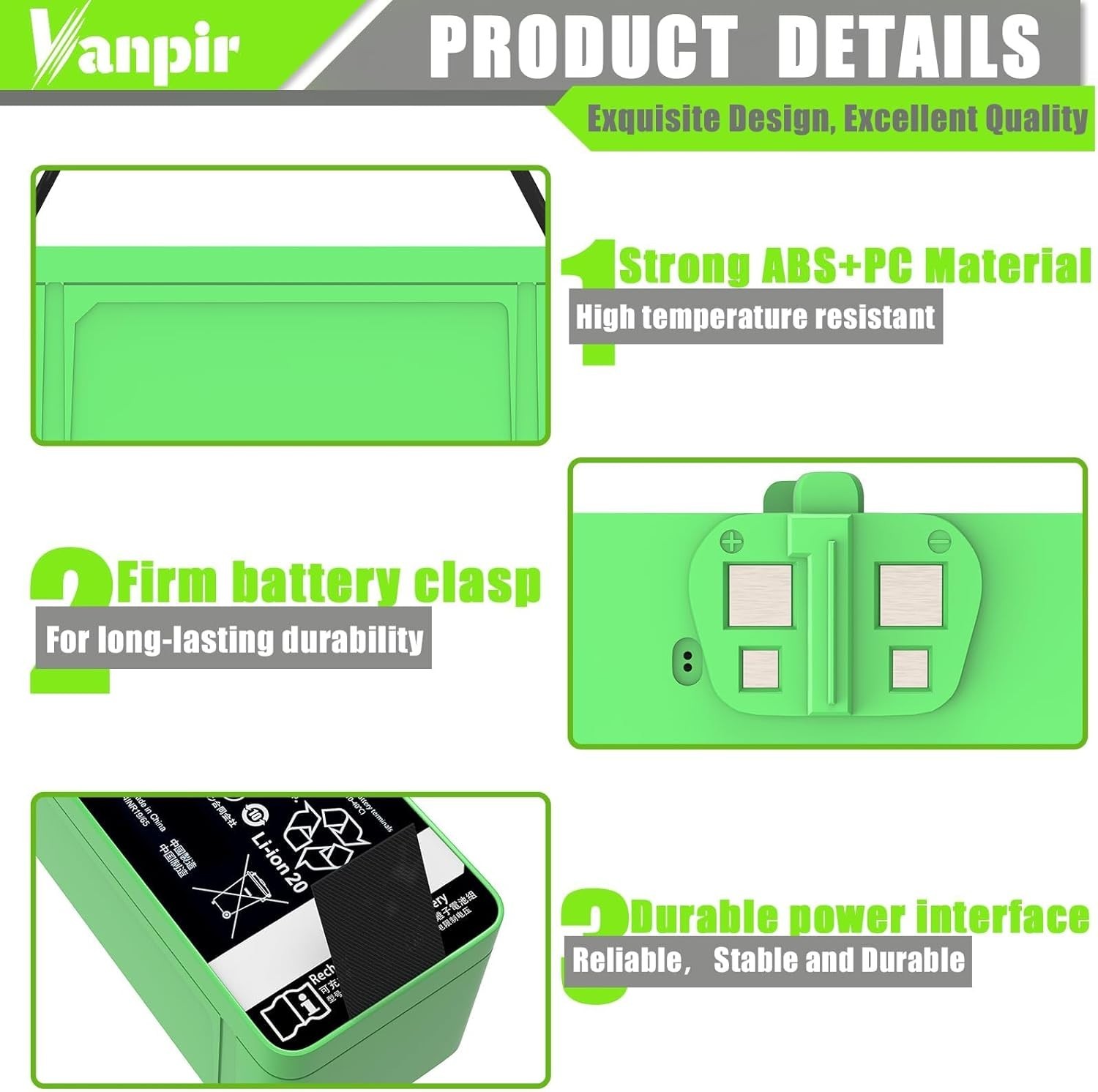 iROBOT ROOMBA REPLACEMENT BATTERY f/ 500 600 700 800 900 Series ROBOTS