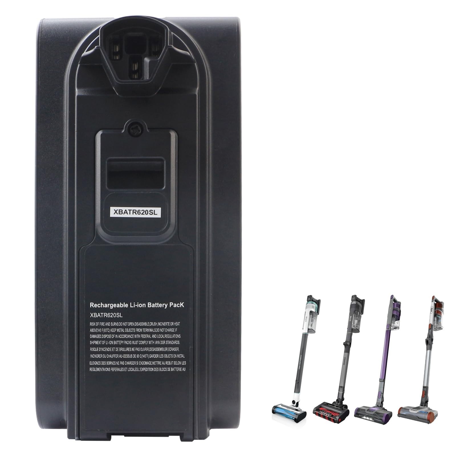 21.6V 2500mAh Replacement Battery for Shark Cordless Vacuum IZ540H IZ562H IZ500