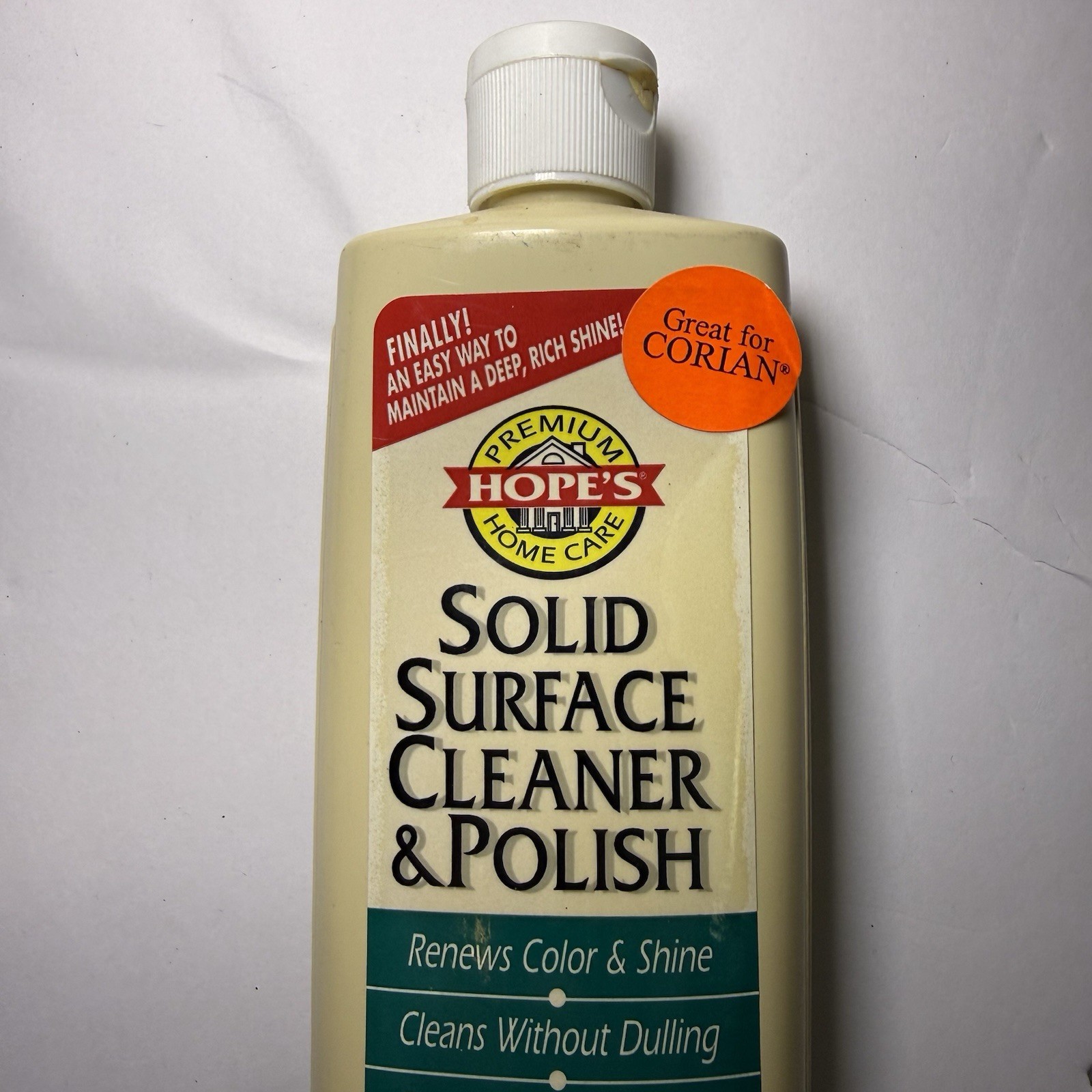 Hope’s Premium Home Care Solid Surface Cleaner & Polish (3) 10 Oz Vtg Corian Nos