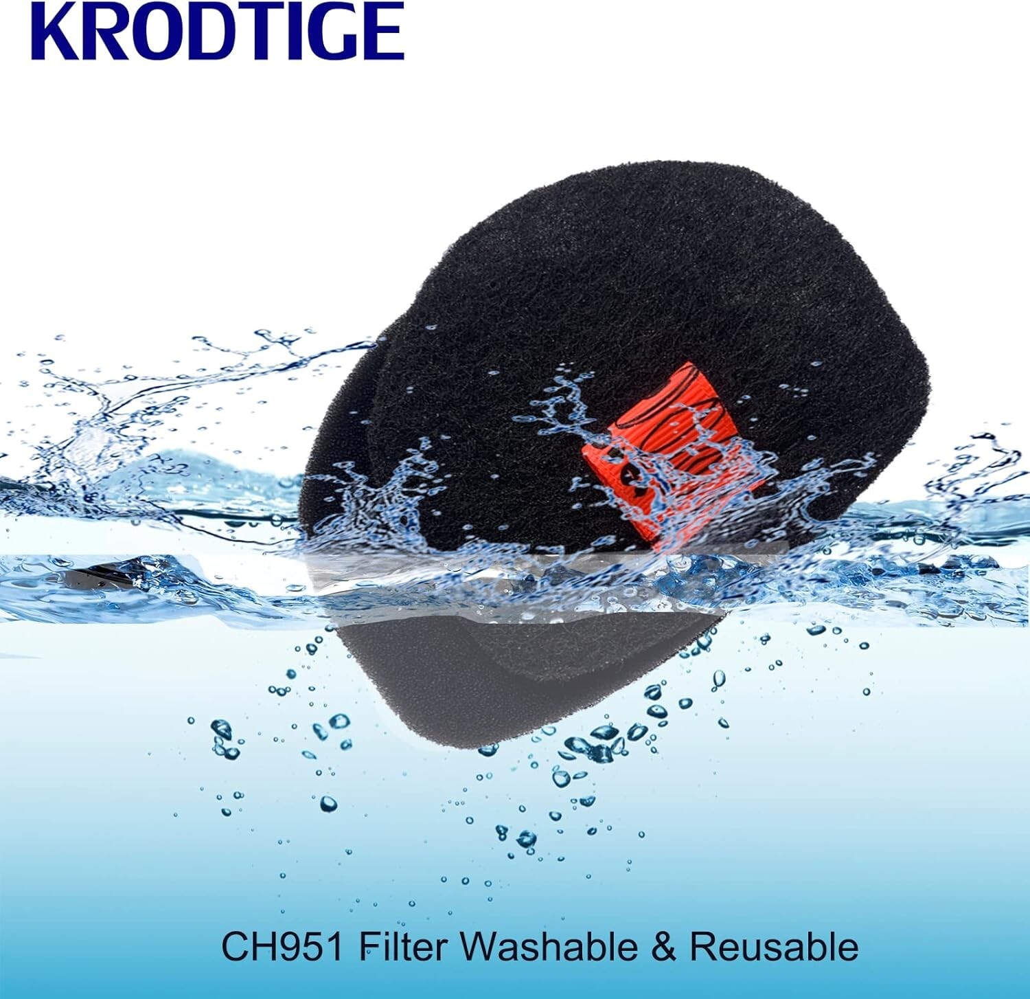 CH951 Filter, Replacement Foam & Felt Filters Compatible with Shark UltraCycl…