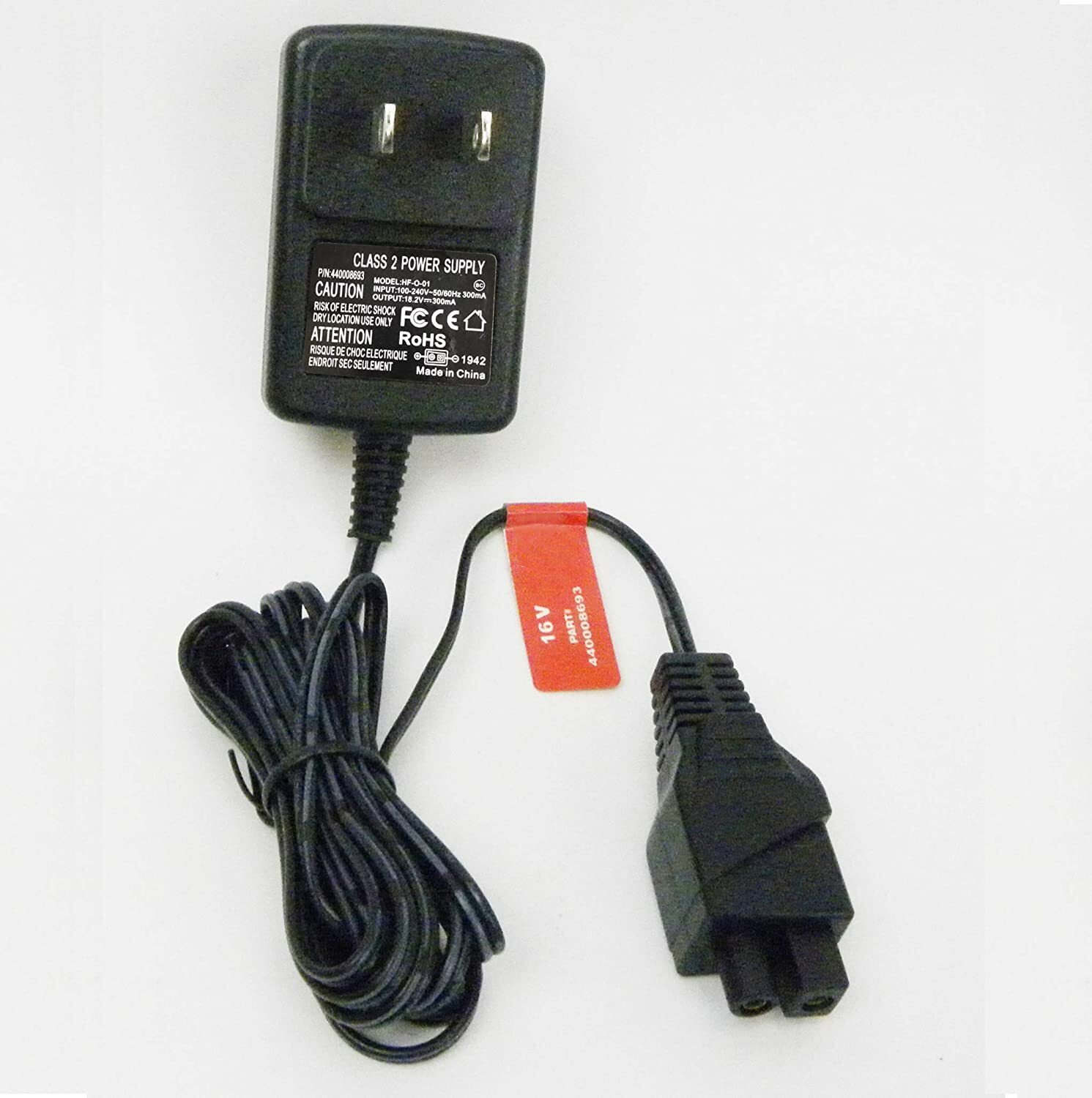 Replacement Dirt Devil Vacuum 16V AC Adapter Charger Part Number 440008693