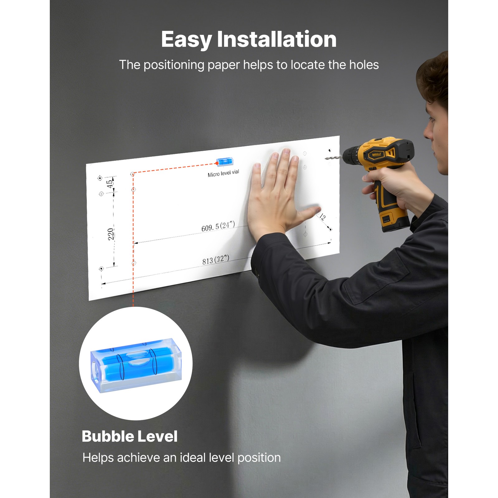 Uimoso 2 x 4 ft Wall-Mounted Garage Shelving, 520 lbs Capacity for Storage