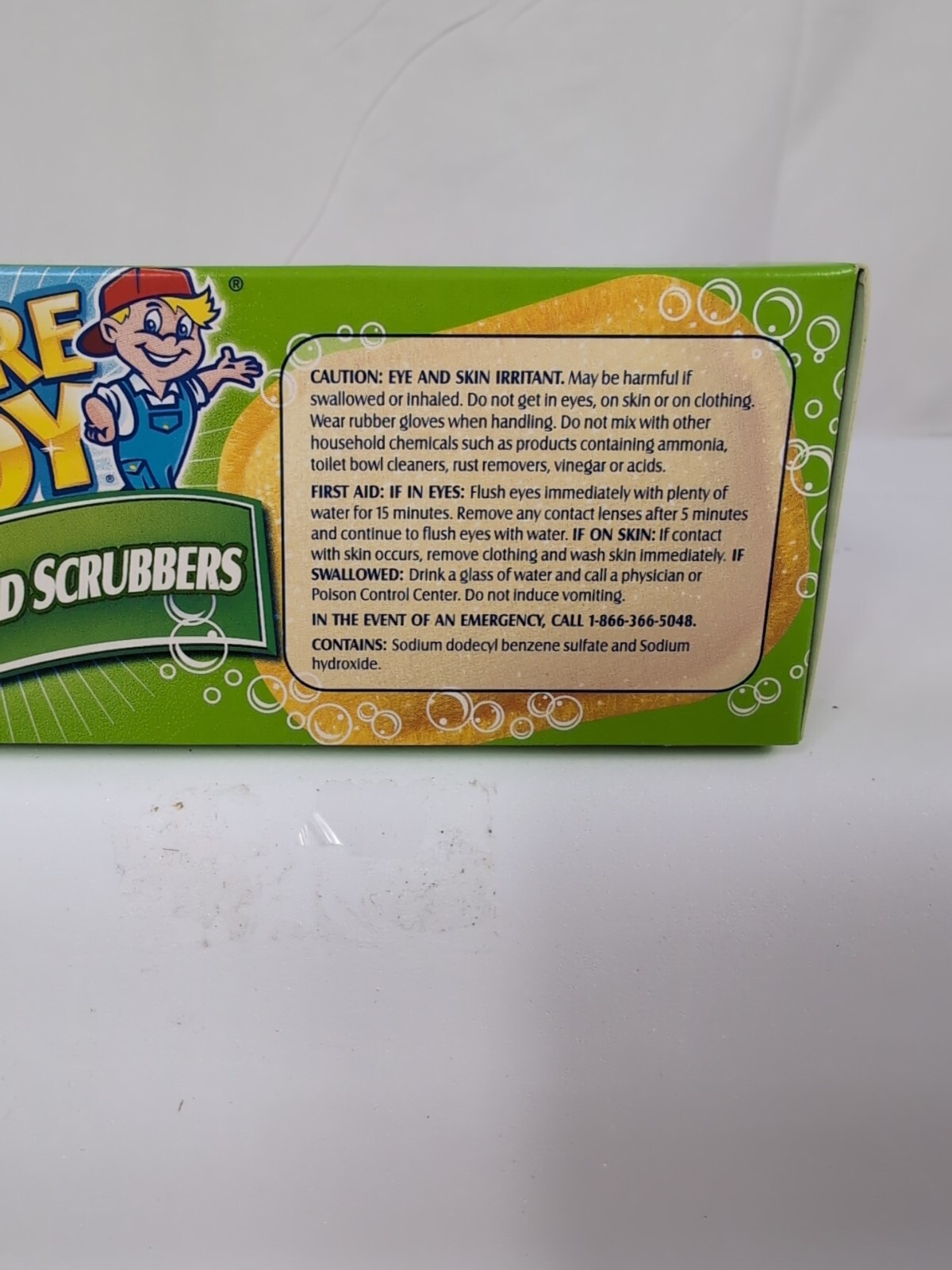 Lot Of 3 Packs of 2 Pack Chore Boy Soap Filled Scrubbers Green Apple Nonstick