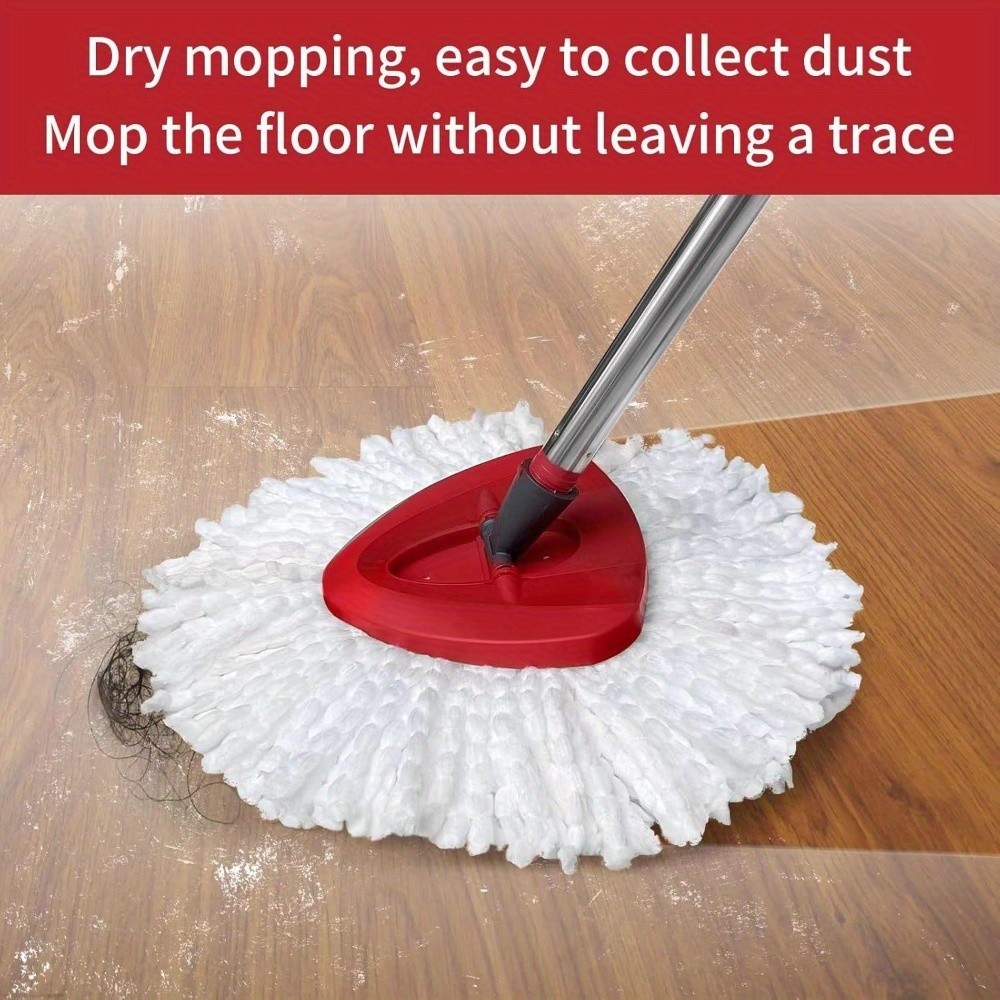 6 Pack Microfiber Spin Mop Heads Refill Kit for O-Cedar EasyWring Base Handle