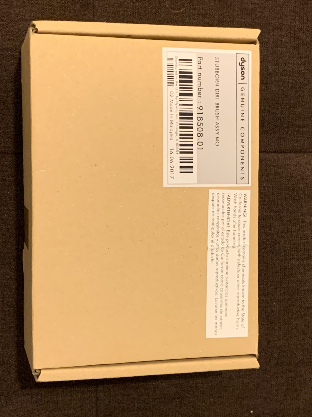 918508-01 Dyson Stubborn Dirt/Stiff Bristle Brush Attachment Tool with adapter