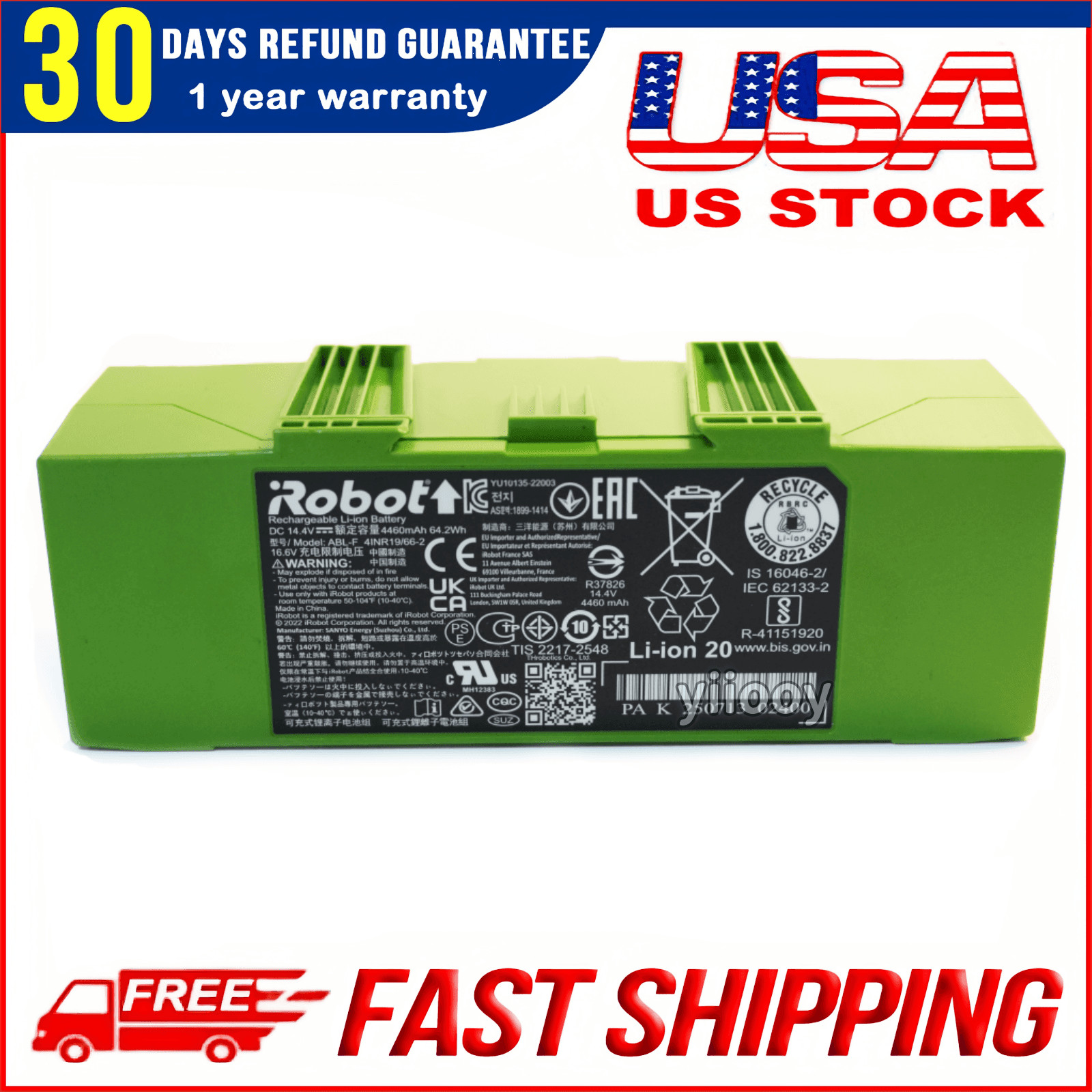 Original ABL-F Battery for iRobot Roomba J5+ J6+ J7+ J8+ J9+ i8+ i7+ i6 i4 i3 i1