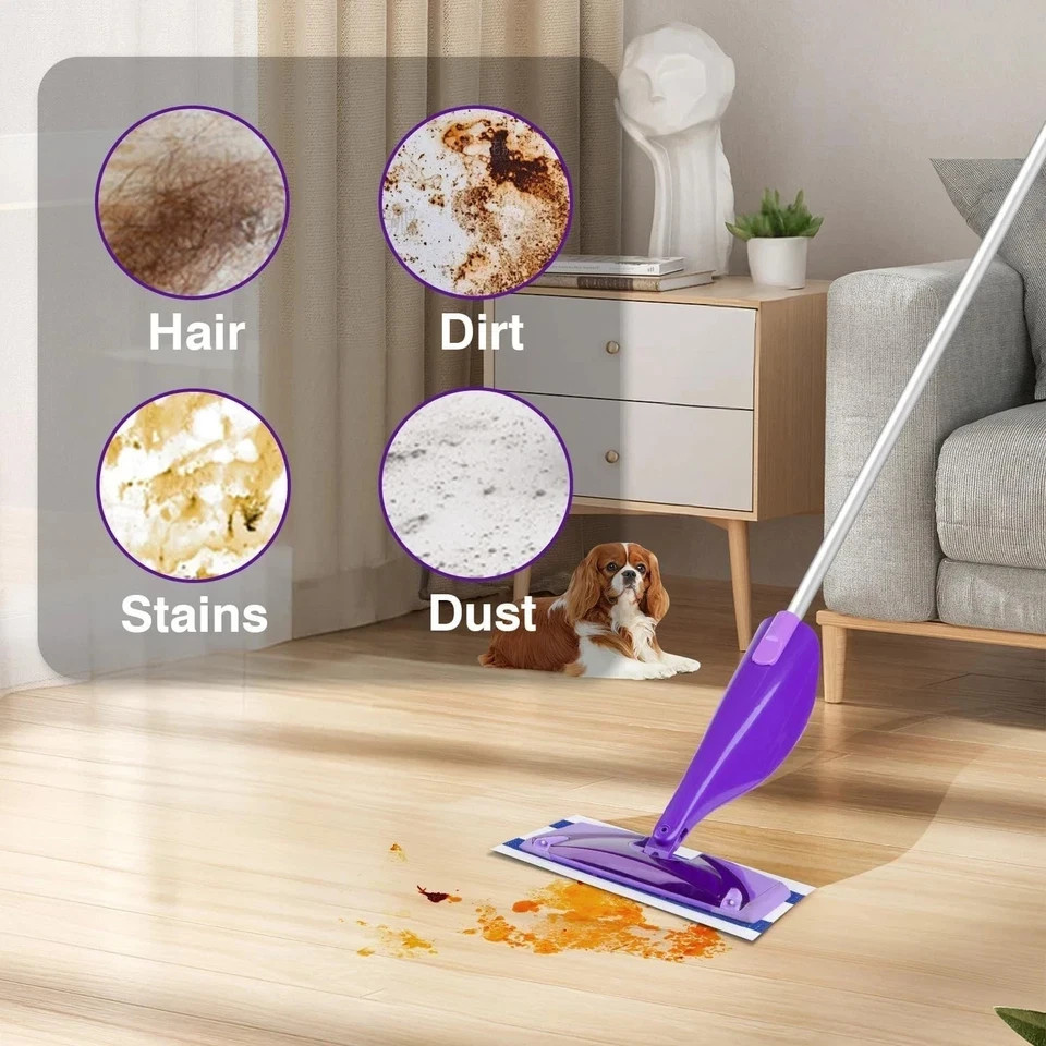 (64 Count) Mop Pad Refills Compatible with Swiffer Wet Jet, 4-Layer Thickened