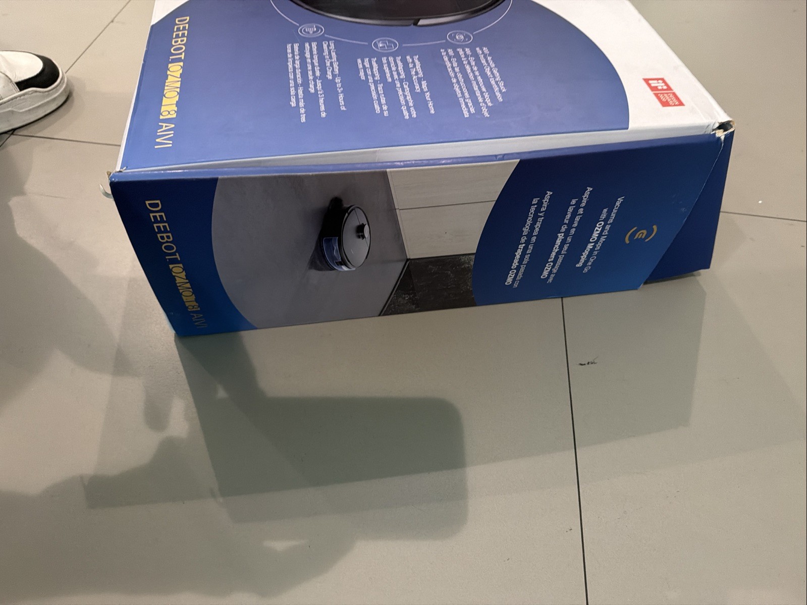 ECOVACS DEEBOT OZMO T8 Robot Vacuum & Mop Cleaner – 180min Runtime