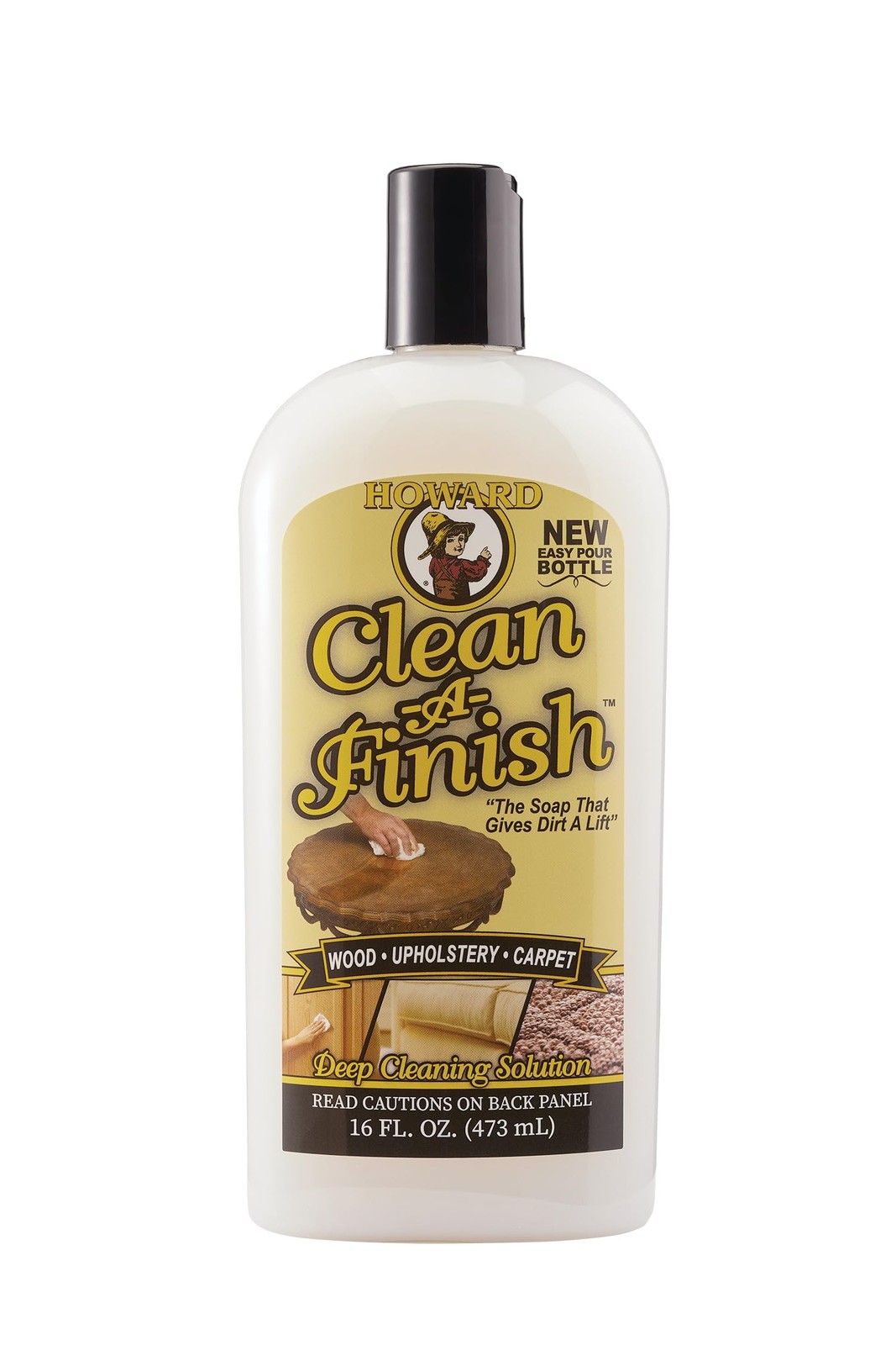 HOWARD Clean-A-Finish Wood Cleaner and Upholstery 16 Ounce (Pack of 1)