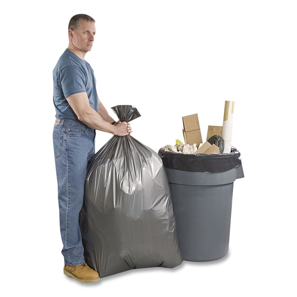 Platinum Plus PLA3350 33 gal. 1.35 mil Can Liners – Gray (50/Carton) New