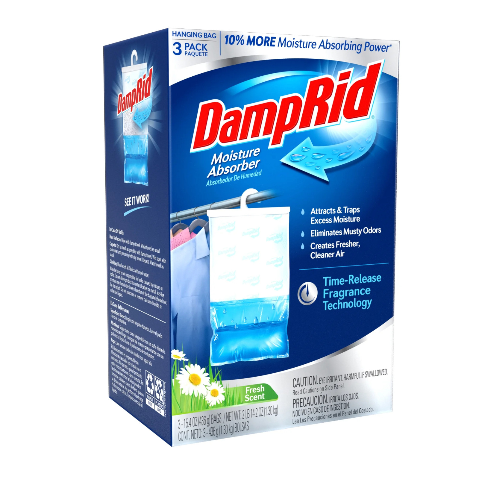 3-Pack DampRid 15.4 Oz. Fresh Scent Hanging Moisture Absorber