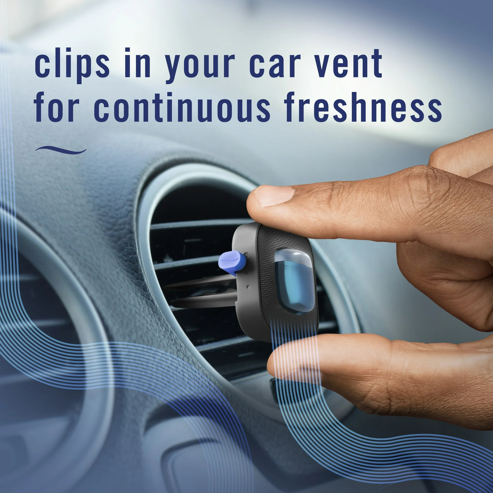 FebrezeCar Vent Clip Air Freshener for Up to 30 Days Freshness, 1 Clip, New Car