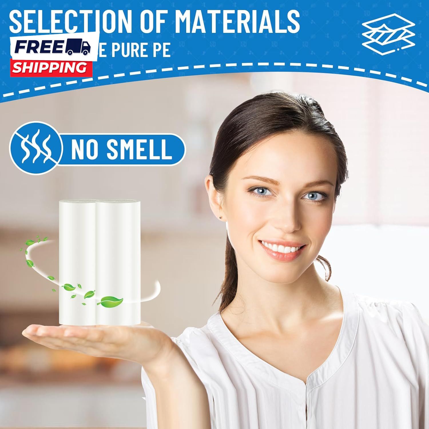Small Trash Bags 4 Gallon 100 Count Small Garbage Bag Bathroom White Mini
