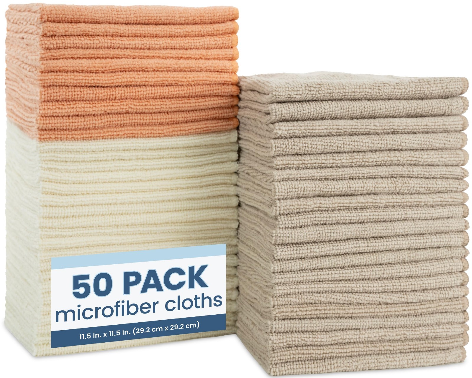 Microfiber Cleaning Cloth Set of 50 Towel Rag Car Polishing Detailing No-Scratch
