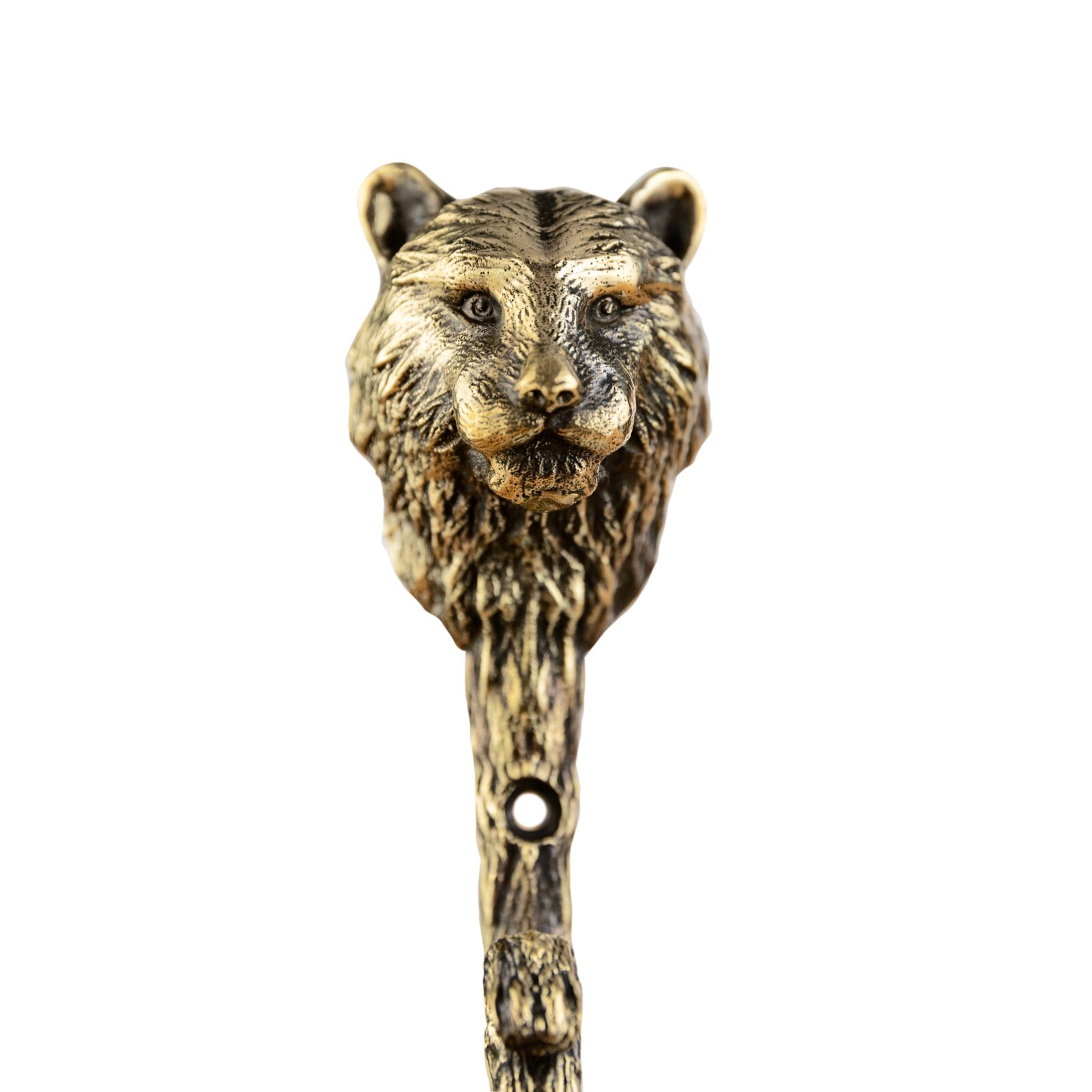 Tiger Wall Hook, Coat Hook, Strong Brass Tiger Head Hook, Bathroom Hook.