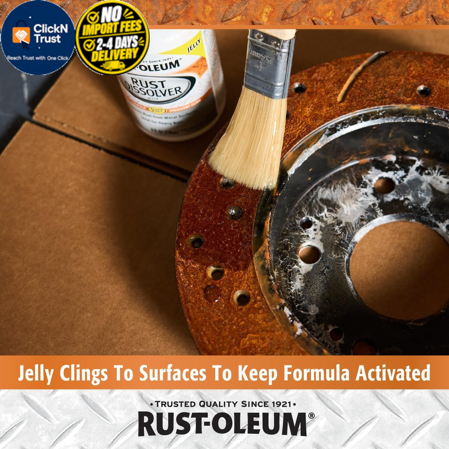 Rust-Oleum Rust Dissolver Jelly | Heavy-Duty 8 Fl Oz (Pack of 1), No Color