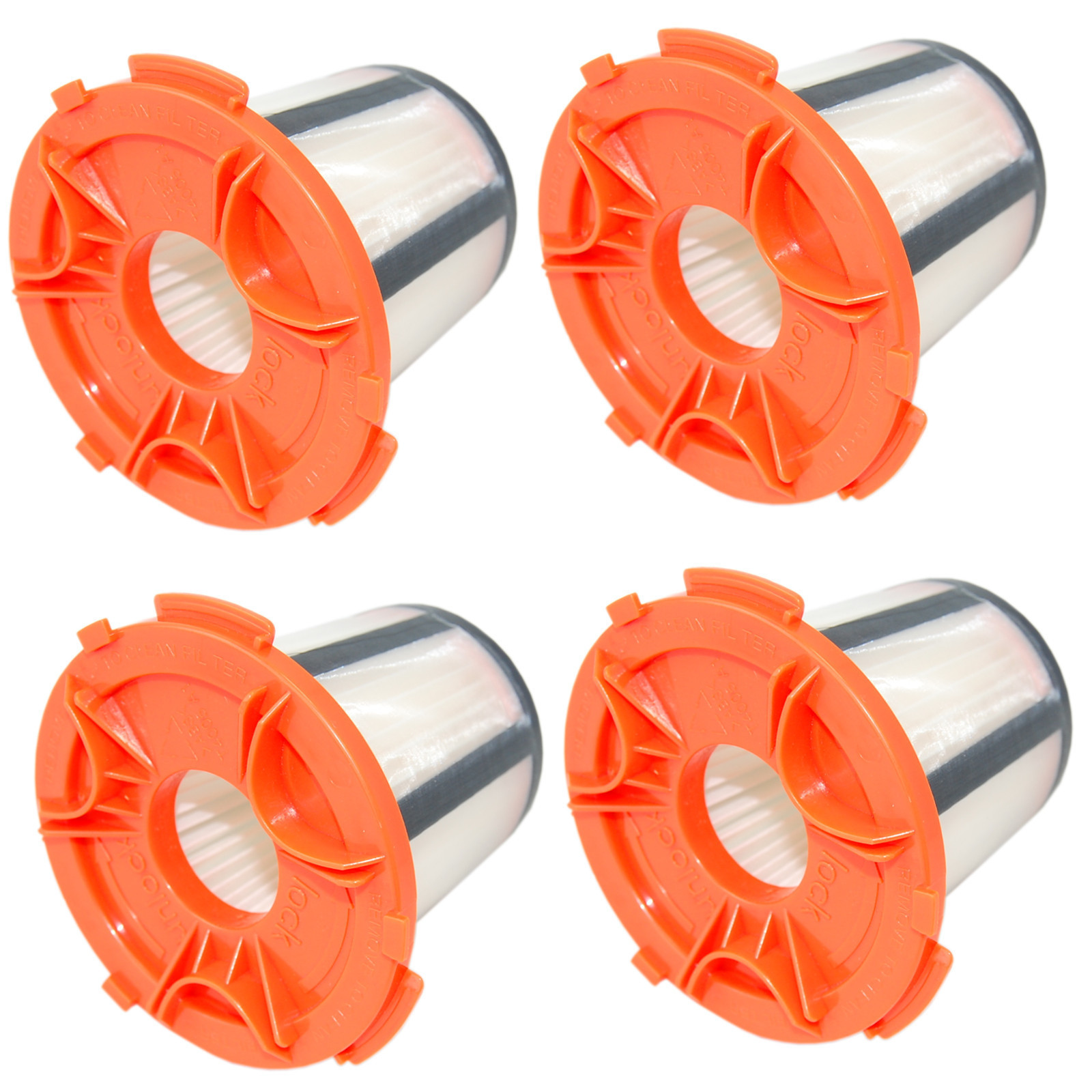 4-Pack Washable and Reusable H12 Filter for Tornado TO7325 TO7329 TO7330 Vacuum