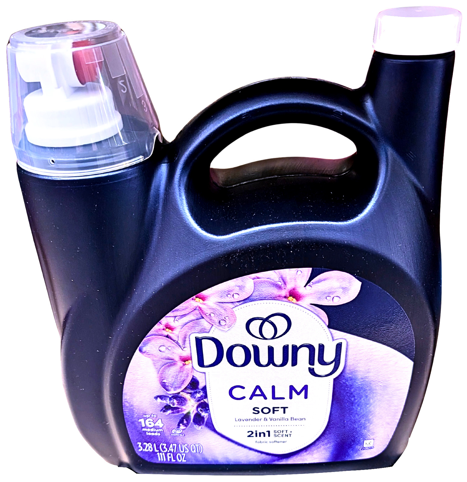Downy Ultra Soft+Calm Liquid Fabric Softener Lavender and Vanilla Bean 111 Fl Oz
