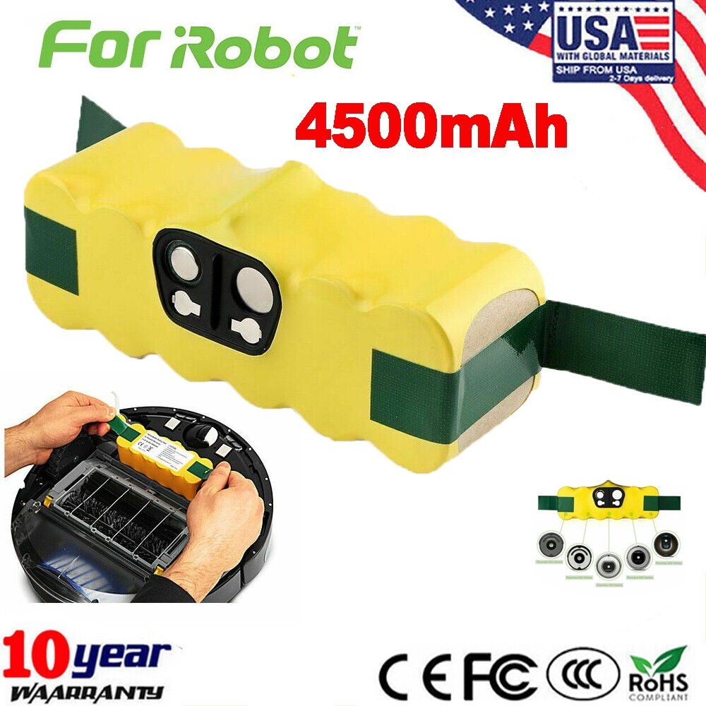 Replace NiMH Battery For iRobot Roomba 500 Serie 600 700 800 780 650 14.4V 4.5AH