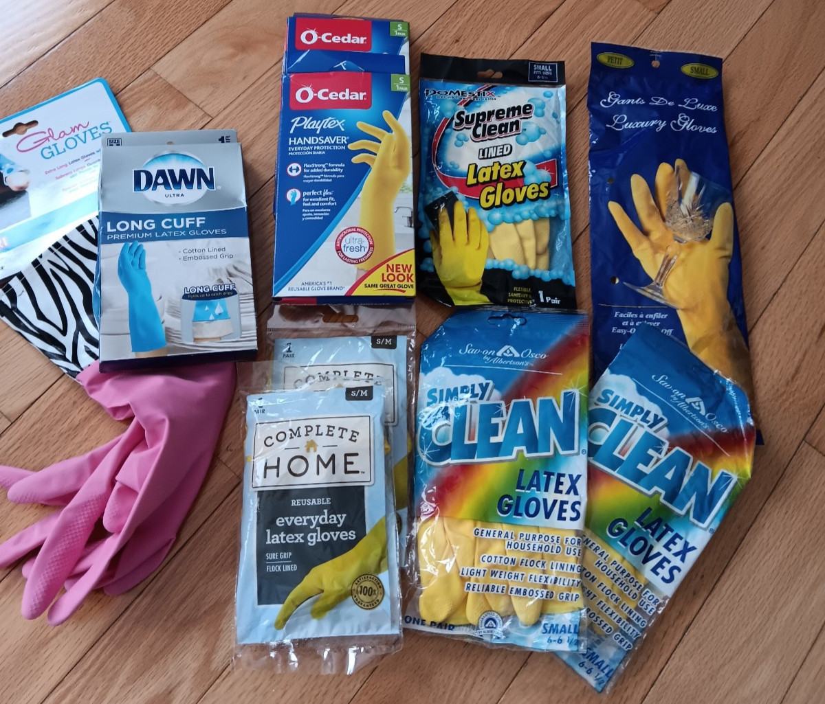 Lot of 10 Packs Dish Washing S & M Yellow Pairs Package 1 pr Pink o cedar dawn