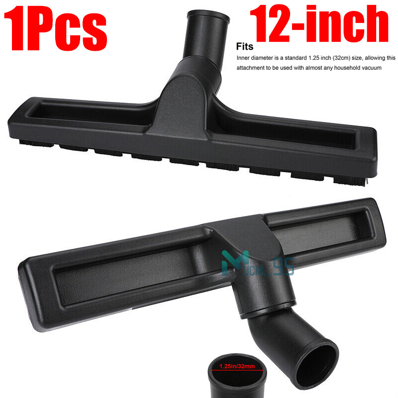 Universal 12″ Vacuum Cleaner Attachment 360 Floor Brush Tool 1.25″ 1-1/4″ 32mm