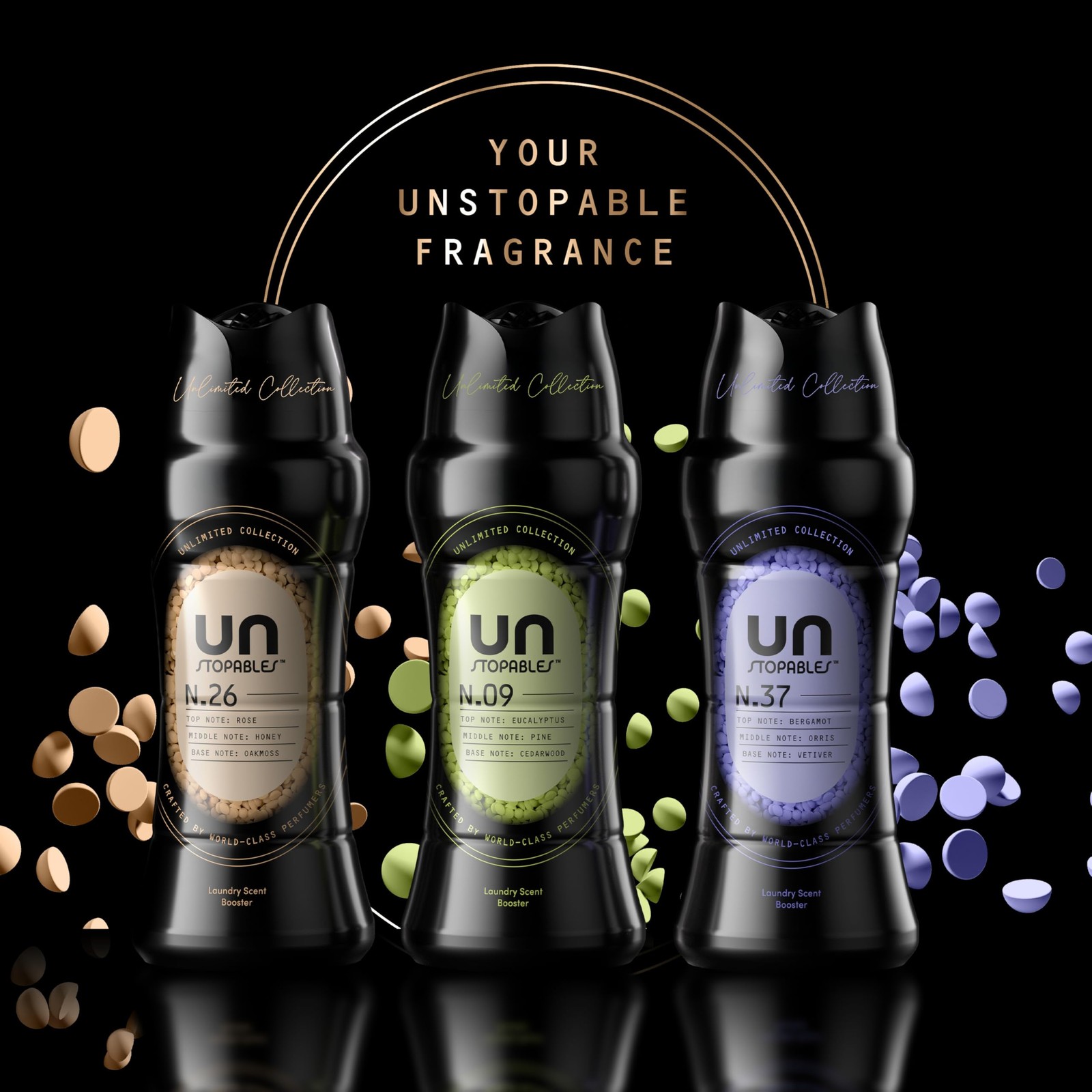 Downy Unstopables Unlimited Collection In Wash Laundry Scent Booster Beads, N…