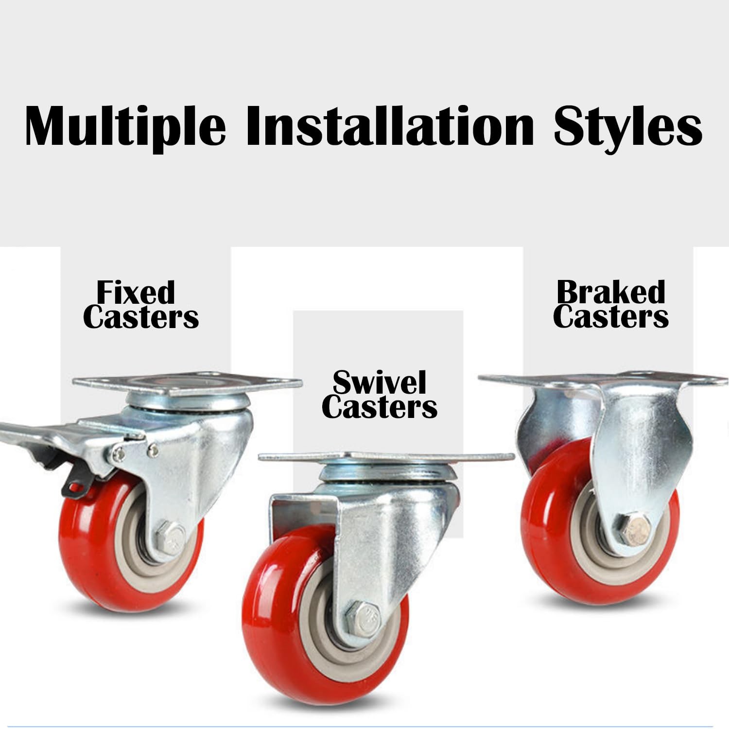 3 Inches Casters Wheels Medium Duty, 4 Packs Bearing 350 LBS, Replacement for…