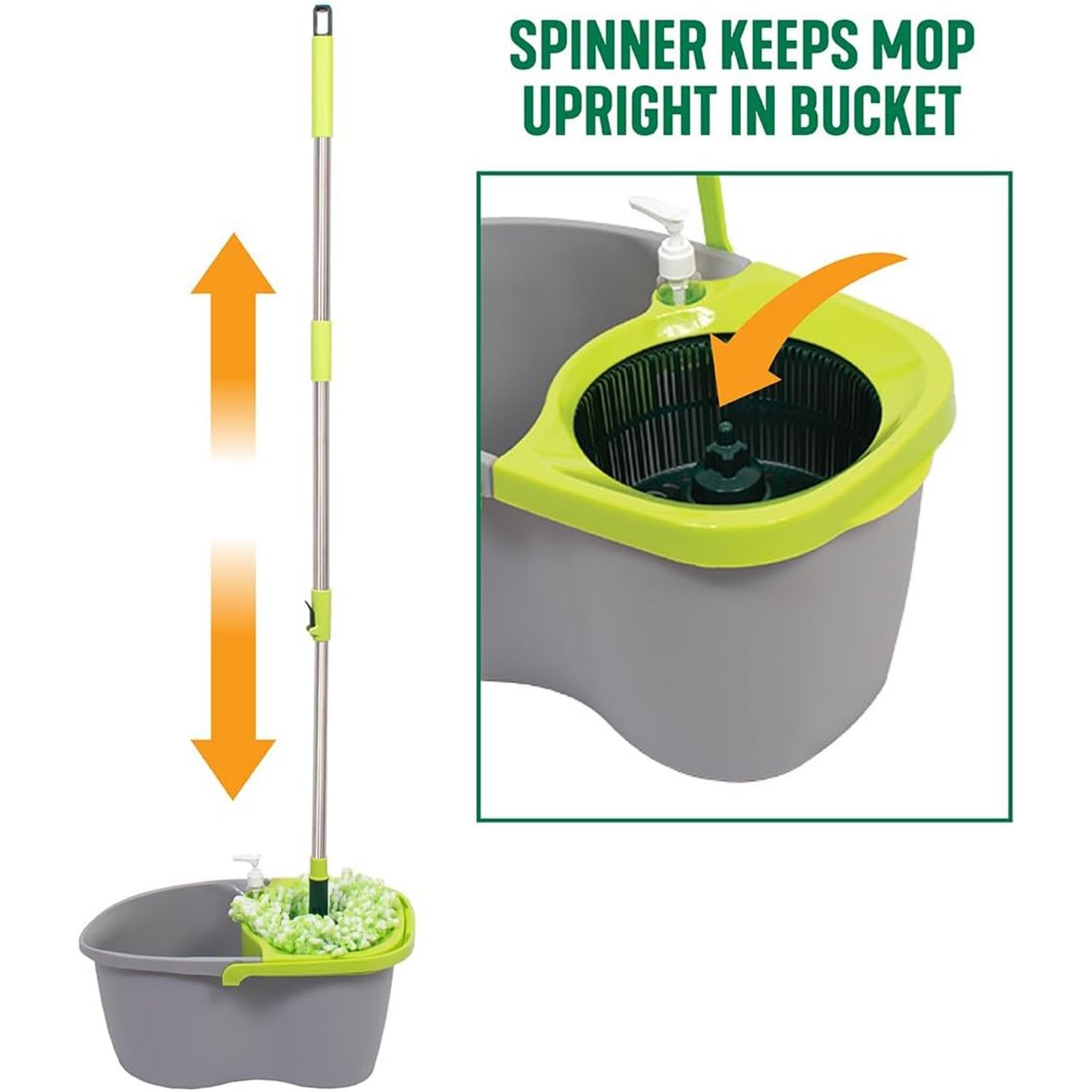 Pine-Sol Spin Mop & Bucket Cleaning Set for Hardwood Floors (Open Box)