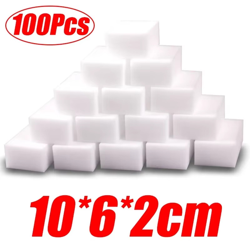 50/100Pcs Melamine Sponge Magic Sponge Eraser Melamine Cleaner for Car 10X7X3Cm