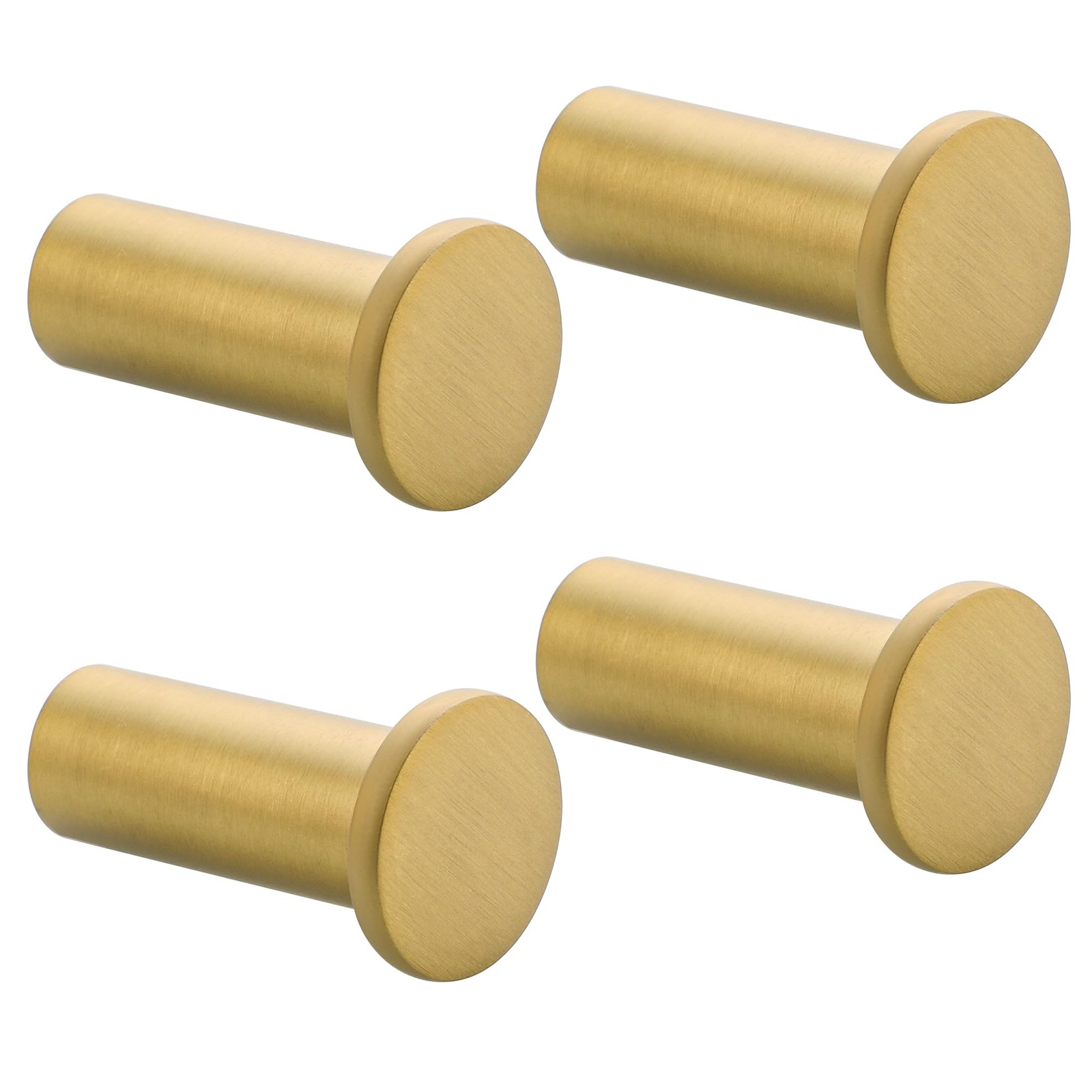 4 PCS Gold Coat Wall Towel Hooks SUS 304 Stainless Steel Heavy Duty Robe