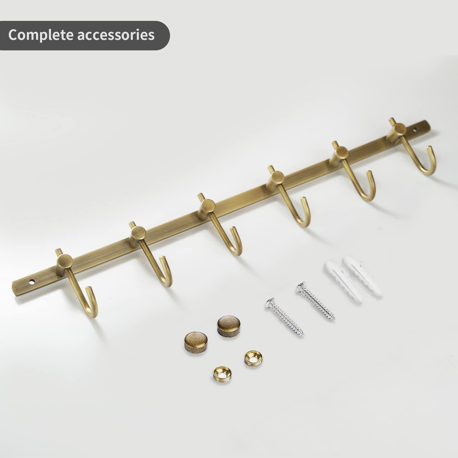 Brass Hook Rack Bathroom Towels Hooks Coat Rack Antique Bath Wall Hook Vintage M