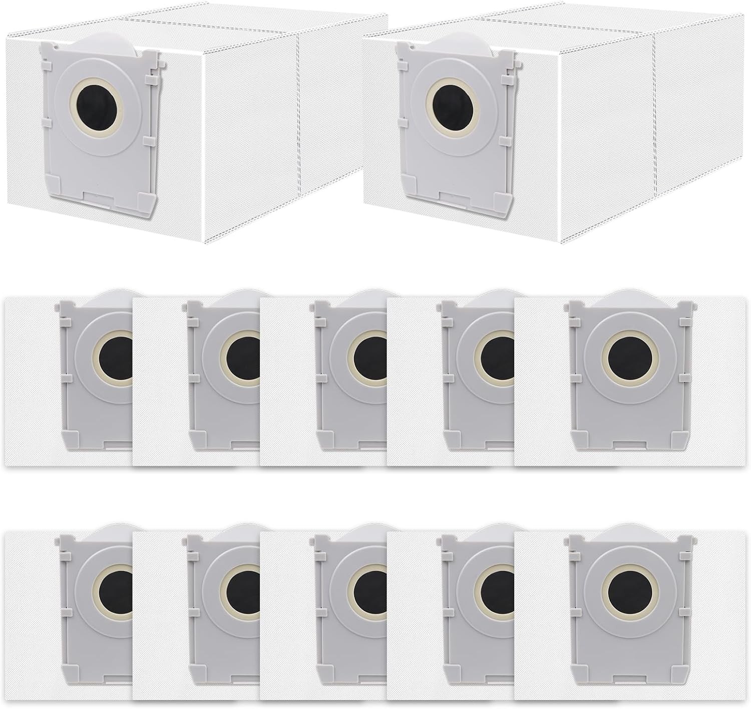 12 Pack Dust Bags Compatible with ECOVACS DEEBOT X9S X9 PRO X8 PRO OMNI T80S