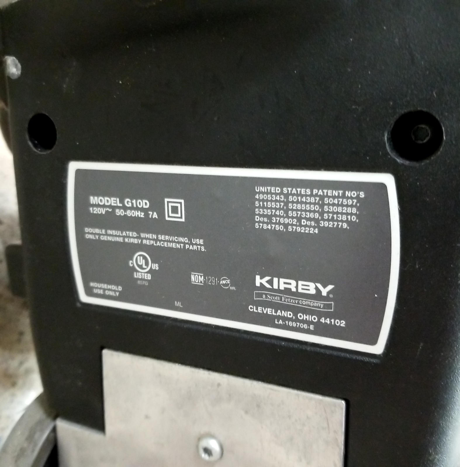 PICKUP Kirby 100 Avalir Model G10D Upright Vacuum Anniversary Edition Works