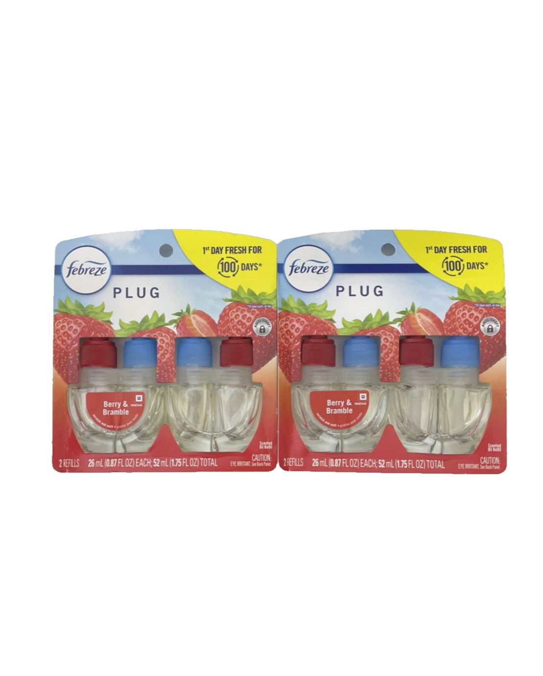 Lot of 2 – Febreze Plug In Berry & Bramble Scented Oil Refills (2 Each/ 4 Total)