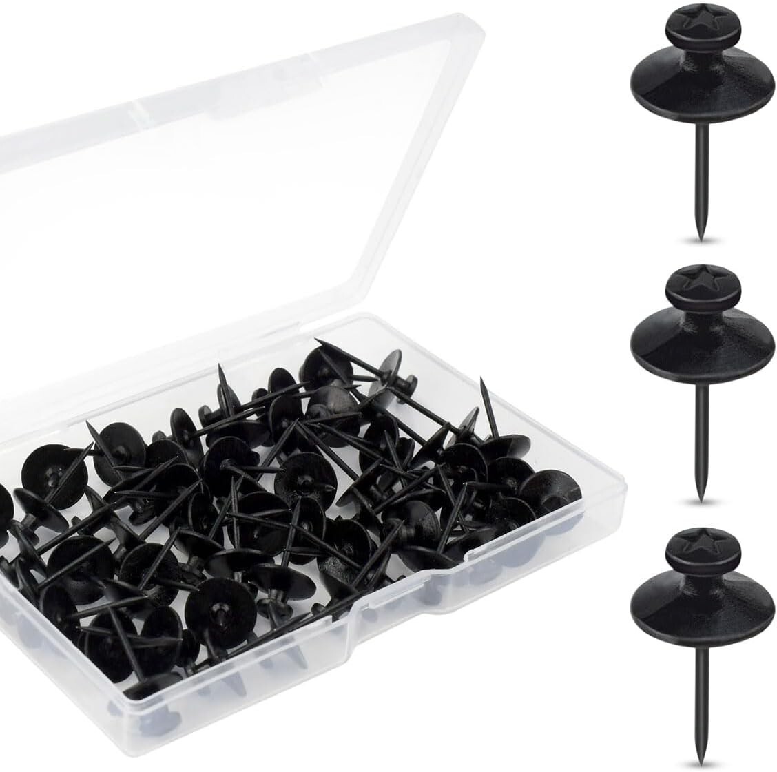 30 Pcs Double Headed Picture Hanging Nails Double Headed Thumb Tacks For Wall
