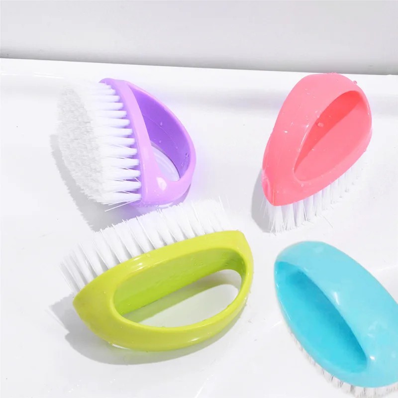 Small Scrub Brush,Heavy Duty Stiff Nylon Bristles Cleaning Brush,Durable