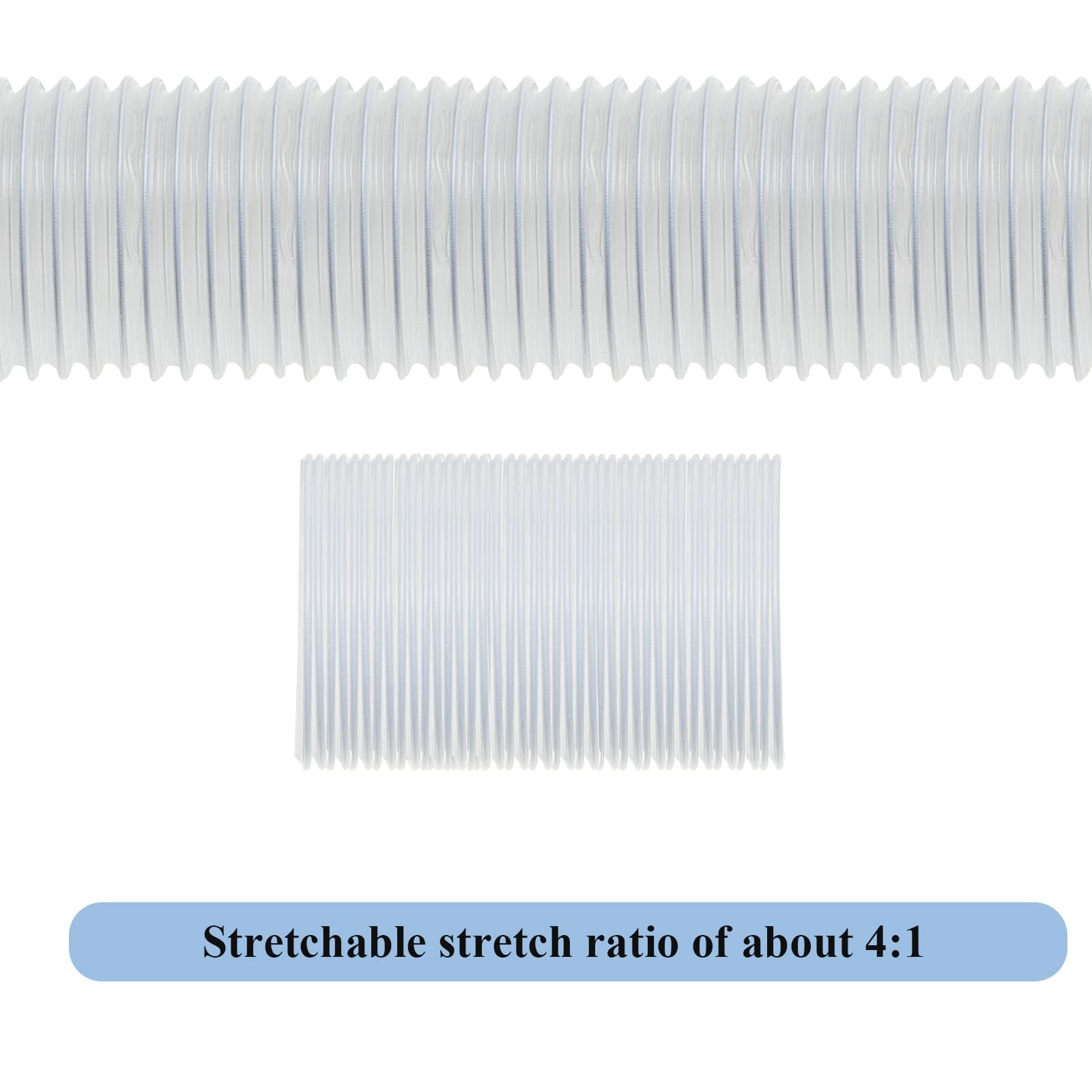 Flexible Pvc Dust Collection Hose With Stainless Steel Hose Clamps Clear Vacuum