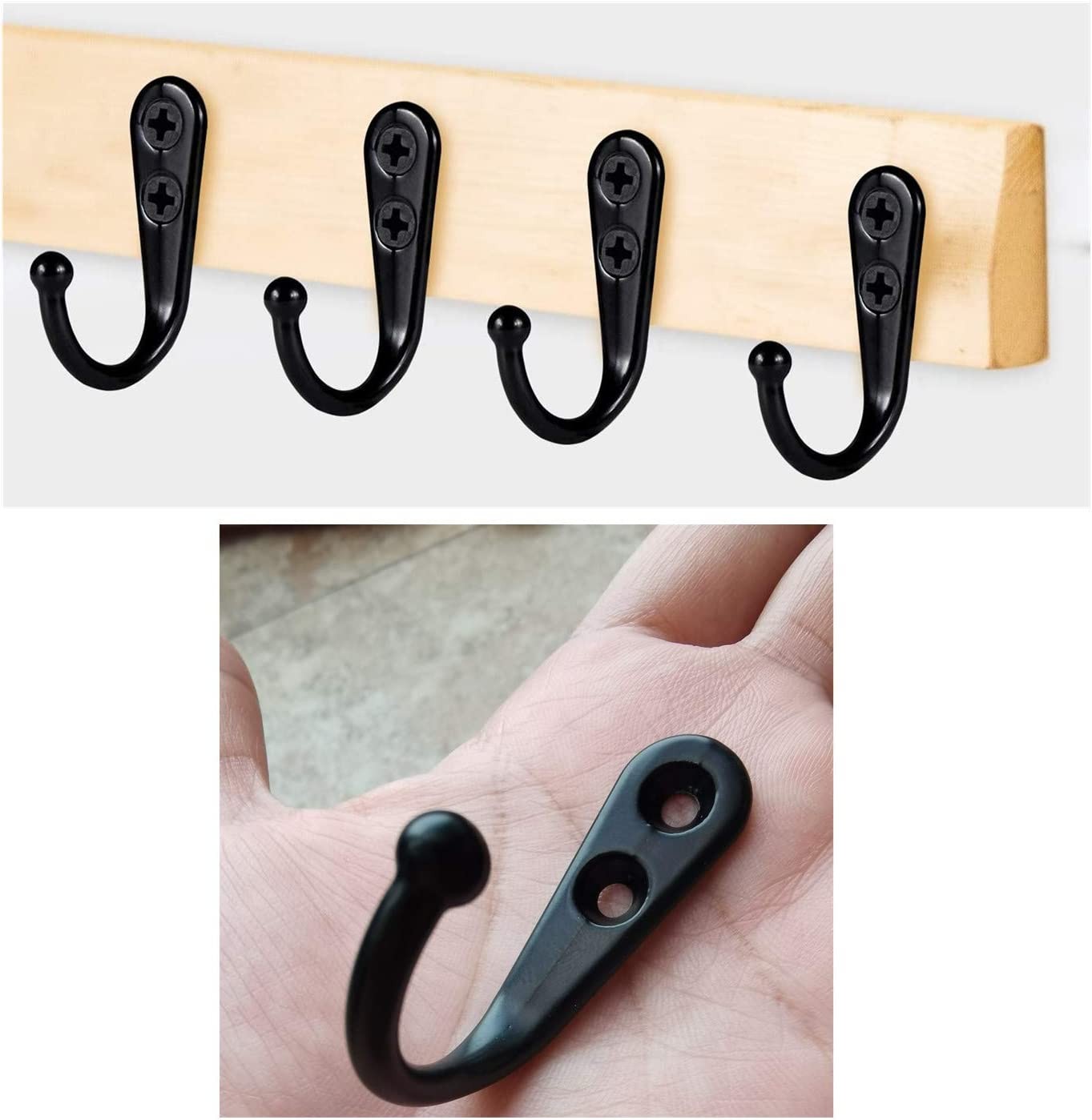 20PCS Wall Hooks for hanging Metal Wall Hooks for Coats Coat hooks for Wall USA