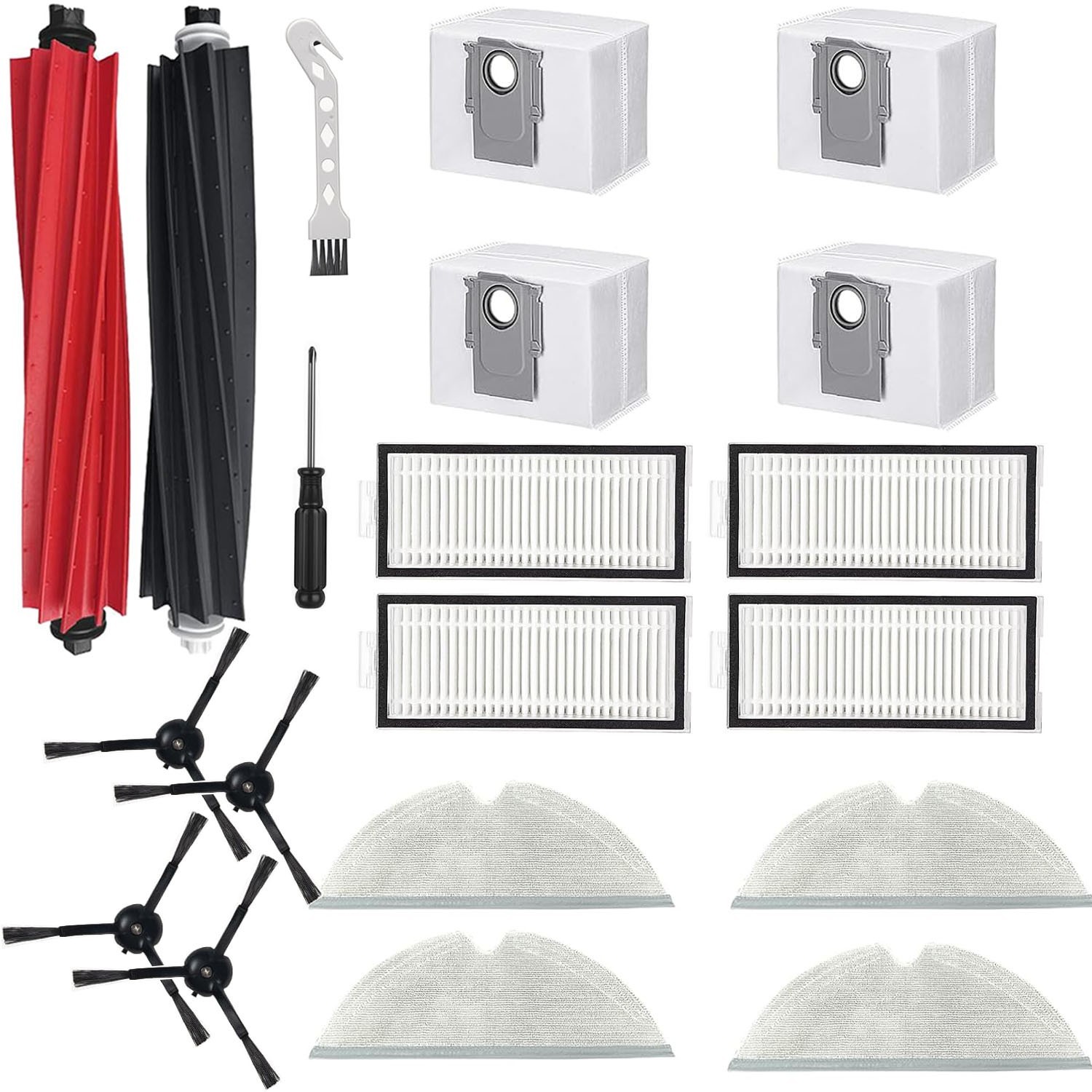 20PCS Accessories Replacement Kit for Roborock Q5 Pro Plus/Q8 Max Plus Vacuum