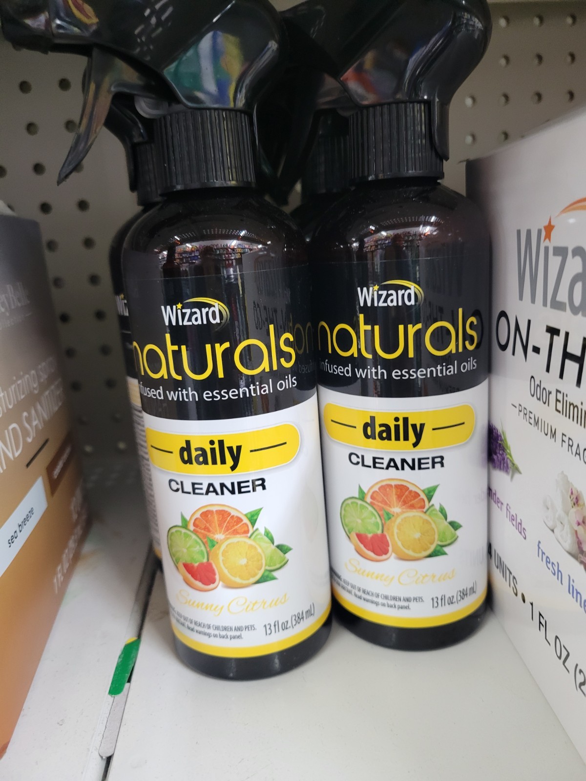 Wizard Daily Cleaner Spray Sunny Citrus 13 fl oz Infused with Essential Oils