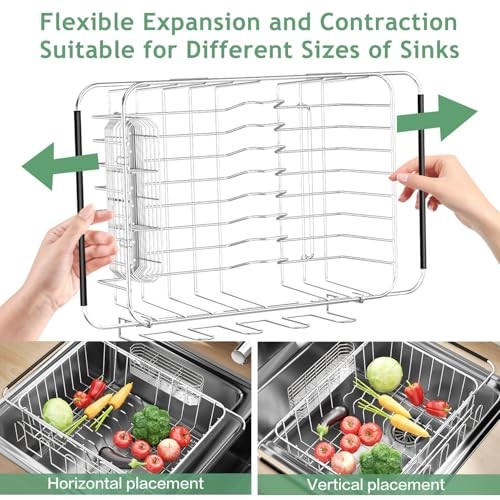 Fanbsy Dish Drying Rack in Medium with Cup Holder – 14.96×11.02×5.35 Inches