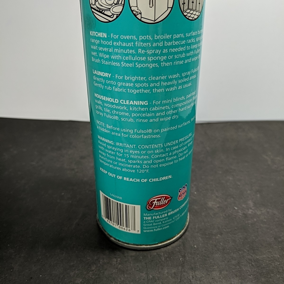 Fuller Brush Fulsol Spray 85% Full Dissolve Grease Grime Oil Dirt 18 oz