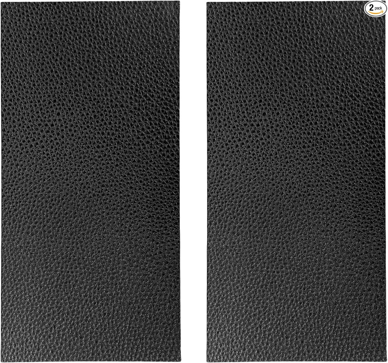 2 PCS Leather Repair Patch Tape, 4 x 8 Inch PU Vinyl Repair Patch Color: Black