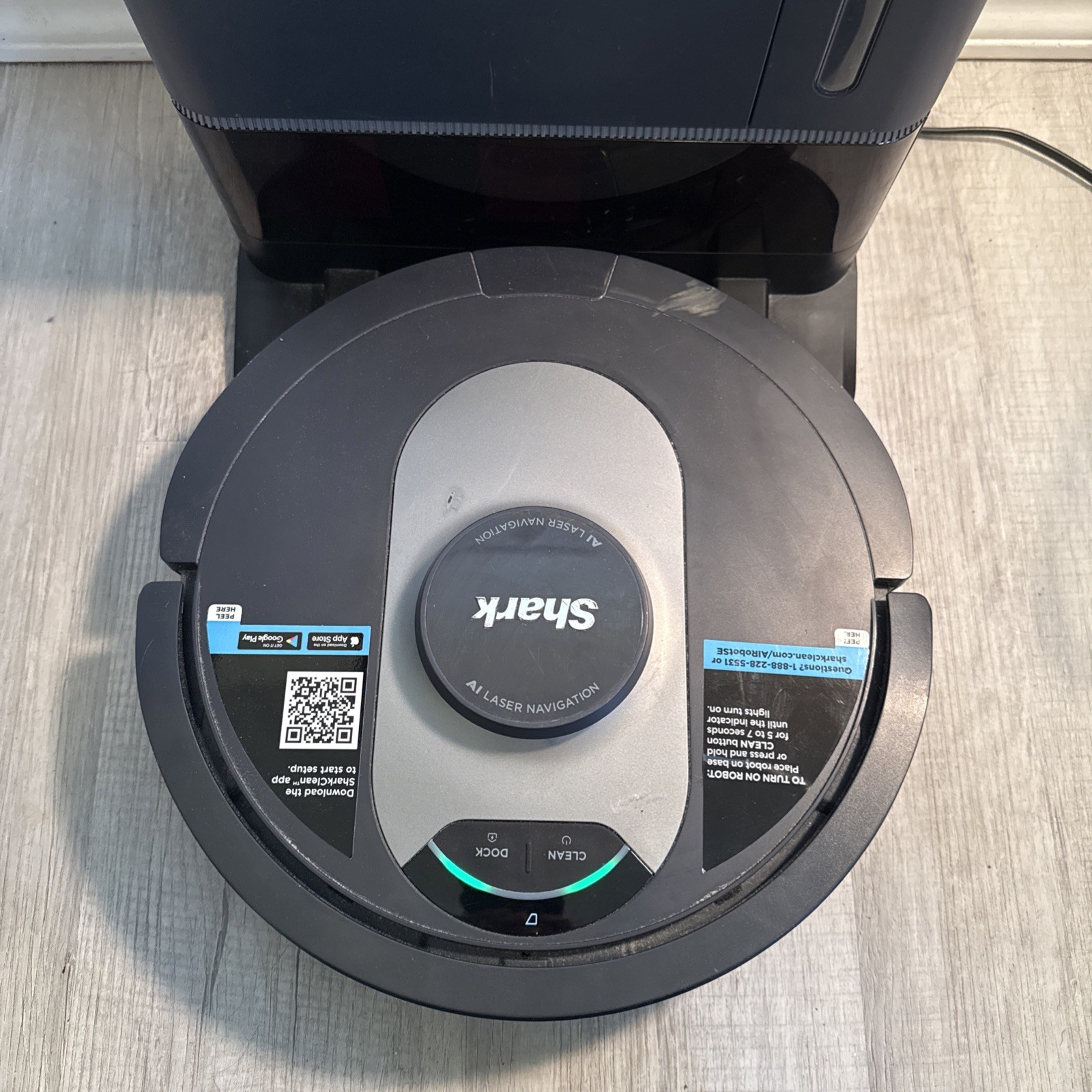 Dirty Sensor Error Shark AI Ultra Robot Vacuum Self-Empty Base UR250BEOUS Black