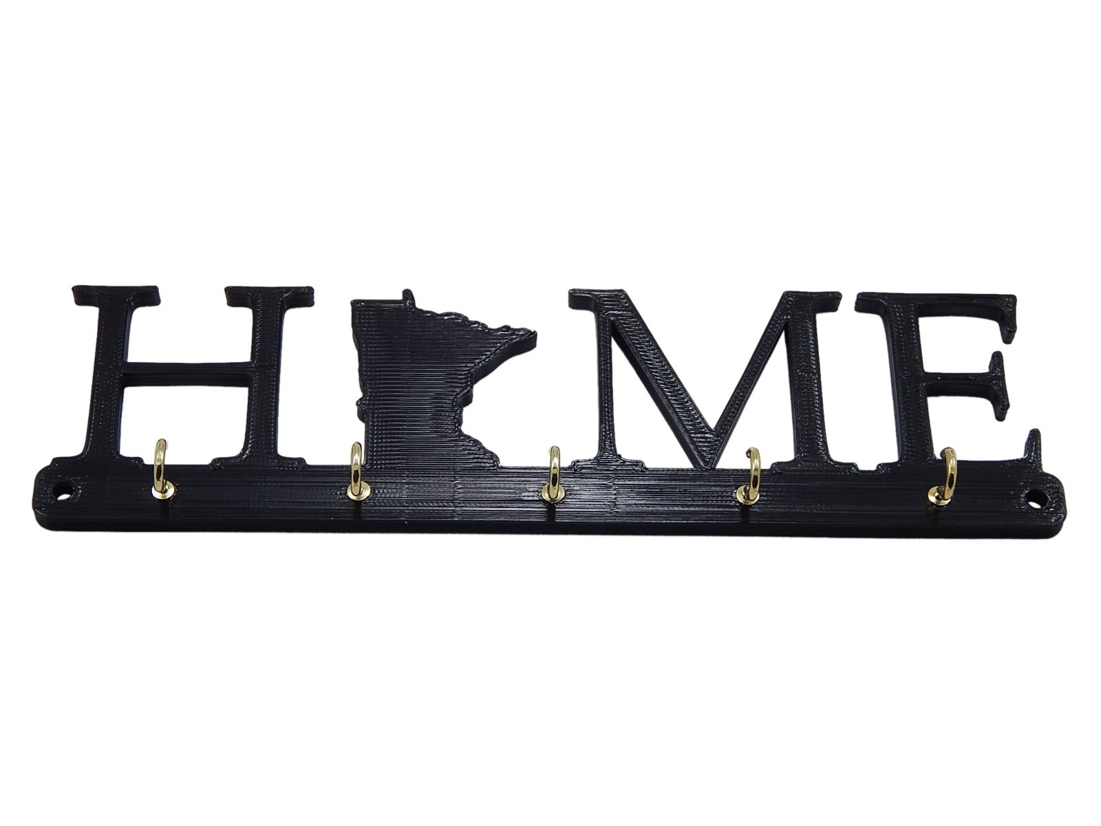 Minnesota Home State Shape Key Holder Hanger Rack Hooks Housewarming Wall Gift