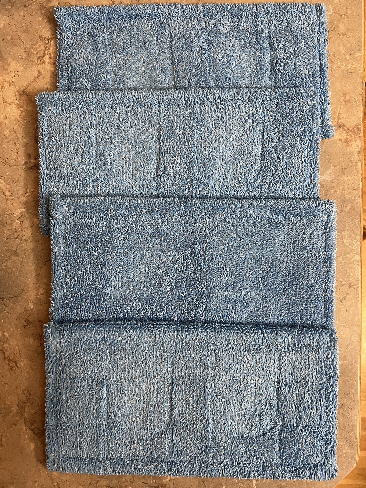 4PCS Microfiber Mop Pads for Flat Dust Mops – 12x 6.5 Inch. New In Bag
